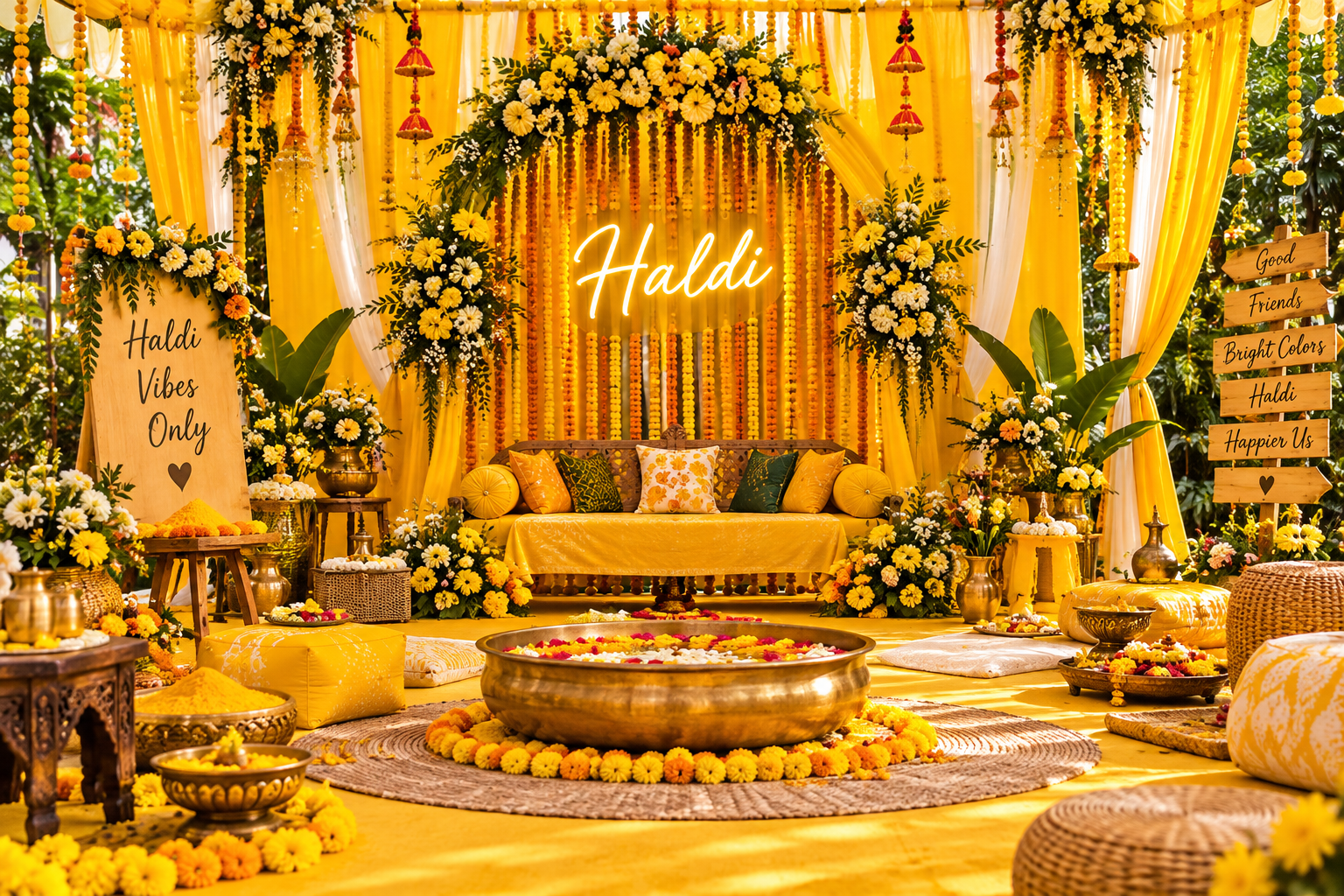 Haldi Mehendi Decoration by Dream Event Kolkata